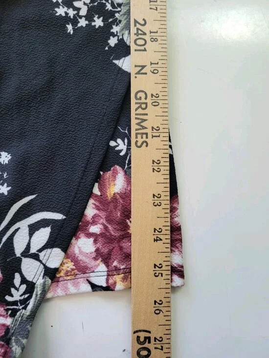 Womens Y2K Babydoll Asymmetric Fairy Grunge Romper Size S Black Floral Artsy - Picture 6 of 14